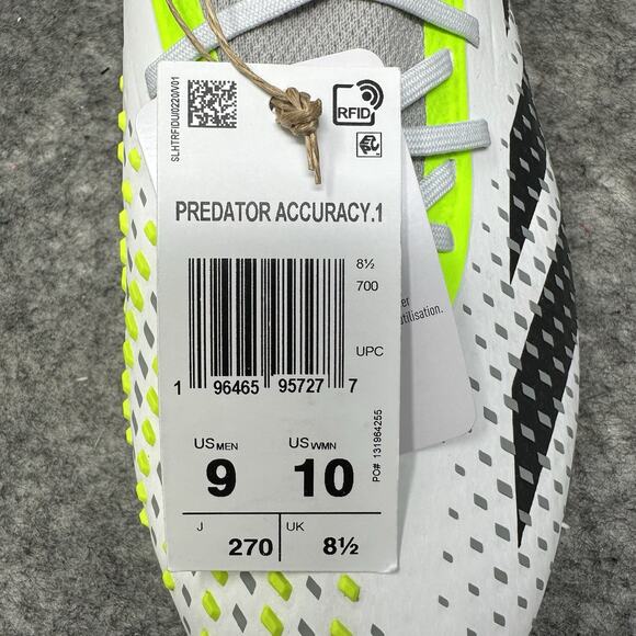 Adidas Predator Accuracy .1 FG Soccer Cleats Mens Size 9 Crazyrush Pack GZ0035 - Picture 10 of 11